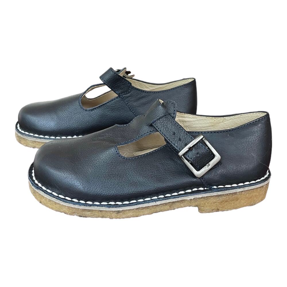 NEW Little Raggio Navy Blue T-Strap Shoes Rubber Sole Girl's EU 29/US 12